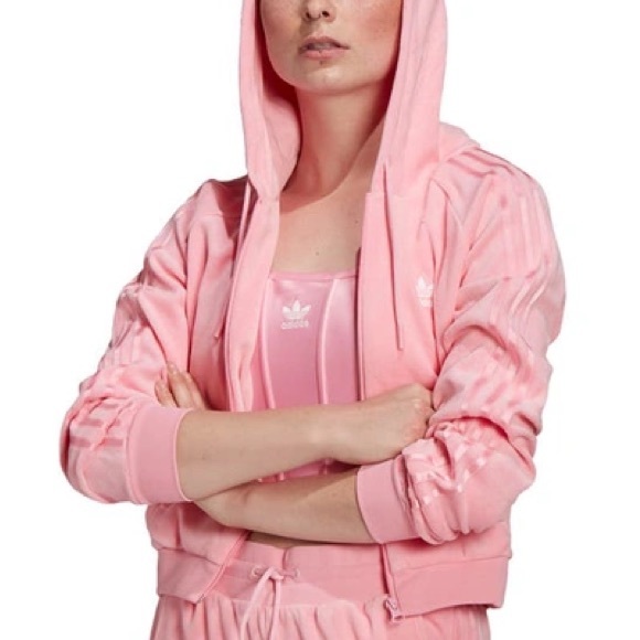 💞Adidas Velour crop sweater💕 - Picture 7 of 7